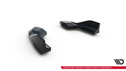 Heck Ansatz Flaps Diffusor V.7 für VW Golf R  Mk8 / Mk8 Facelift schwarz Hochglanz