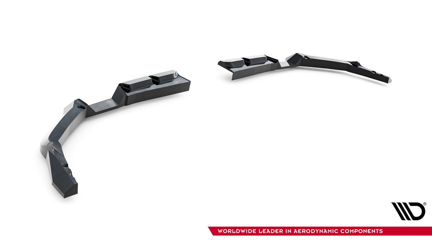 Heck Ansatz Flaps Diffusor V.1 für Toyota GR Corolla Mk12 schwarz Hochglanz