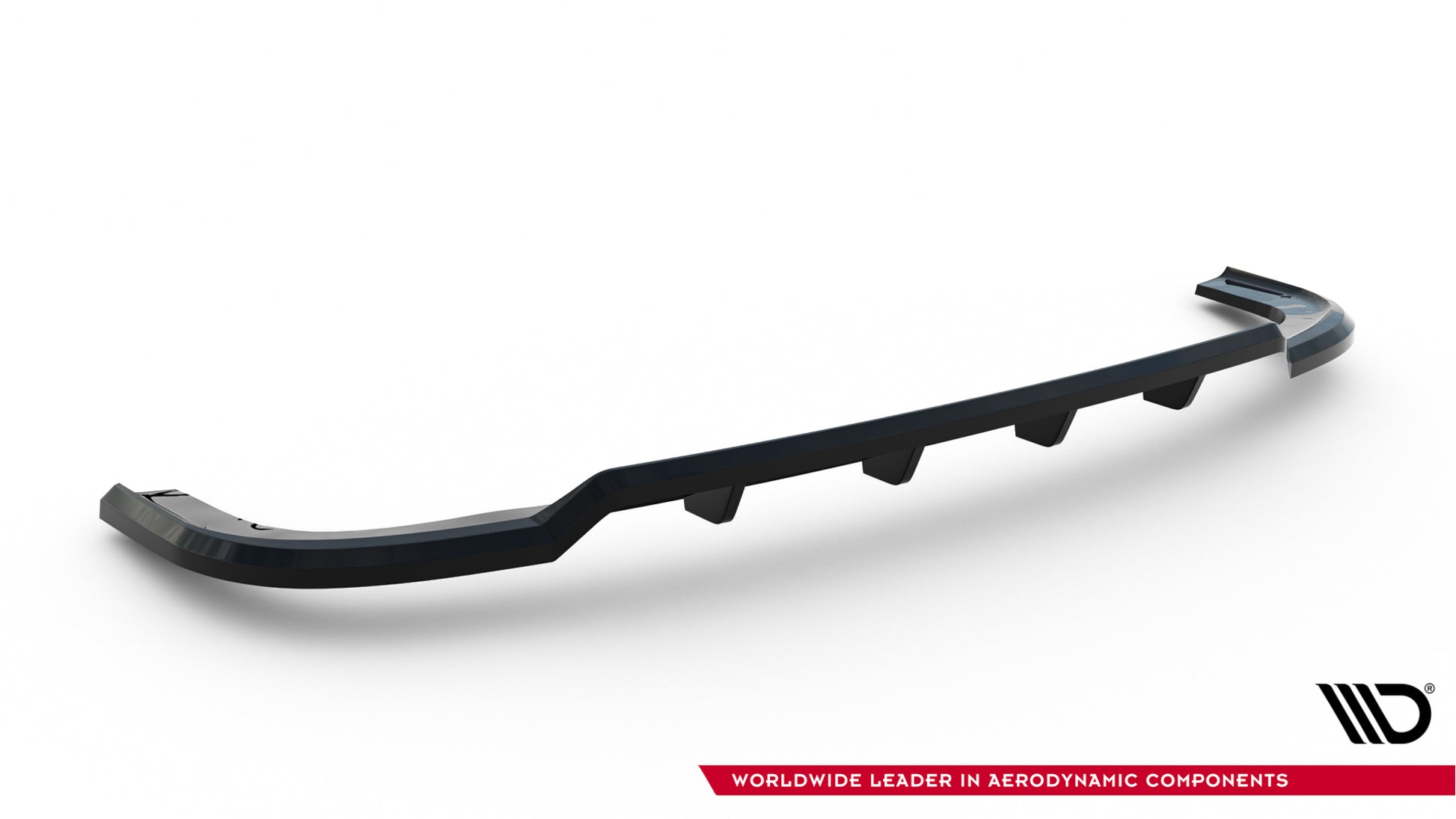 Mittlerer Cup Diffusor DTM Look Heck Ansatz für Peugeot Expert Mk3 schwarz Hochglanz