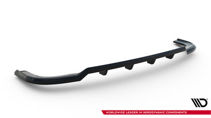 Mittlerer Cup Diffusor DTM Look Heck Ansatz für Peugeot Expert Mk3 schwarz Hochglanz