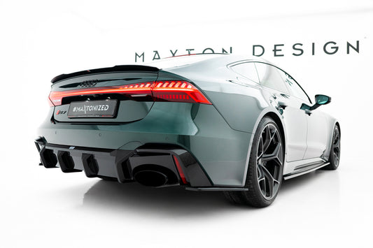 Prepreg Carbon Fiber Diffusor Heck Ansatz für Audi RS7 C8   (version mit towbar)