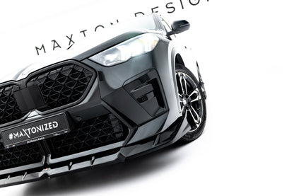 Front Ansatz für BMW X2 M-Paket U10 schwarz Hochglanz
