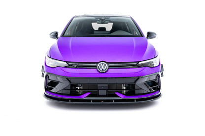 Front Ansatz V.2 für VW Golf R Mk8 Facelift schwarz Hochglanz