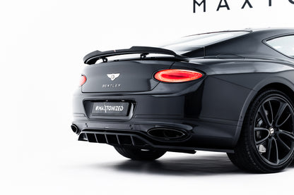 Mittlerer Cup Diffusor DTM Look Heck Ansatz für Bentley Continental GT Coupe Mk3 schwarz Hochglanz