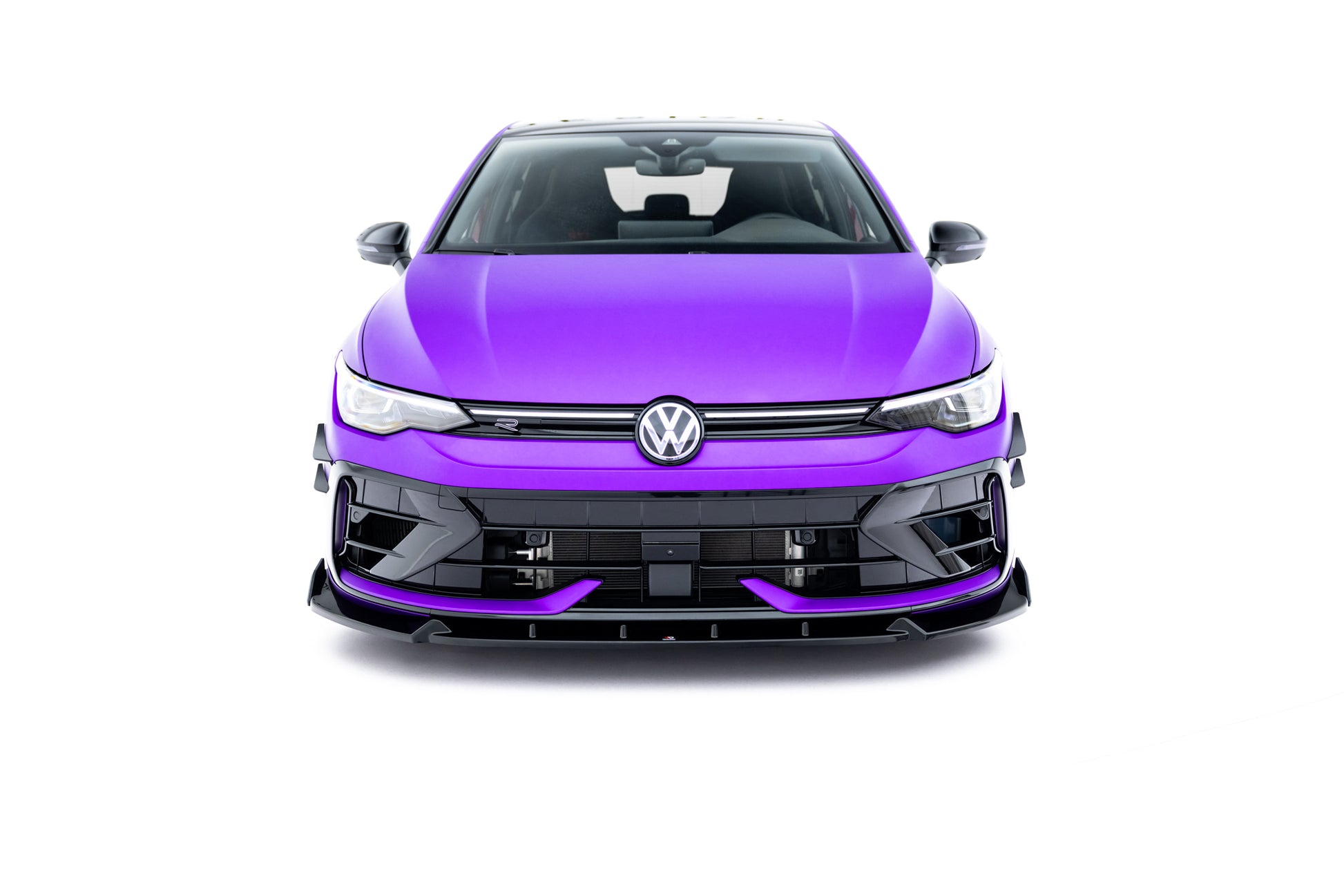 Front Ansatz V.3 + Flaps für VW Golf R Mk8 Facelift