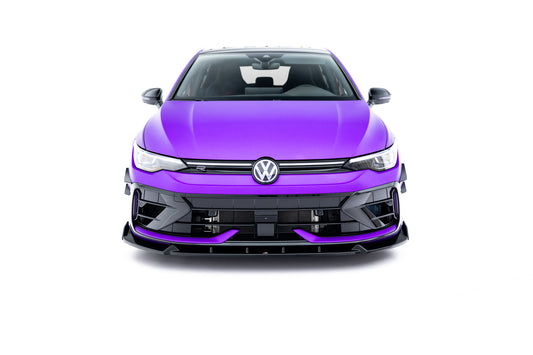Front Ansatz V.3 + Flaps für VW Golf R Mk8 Facelift
