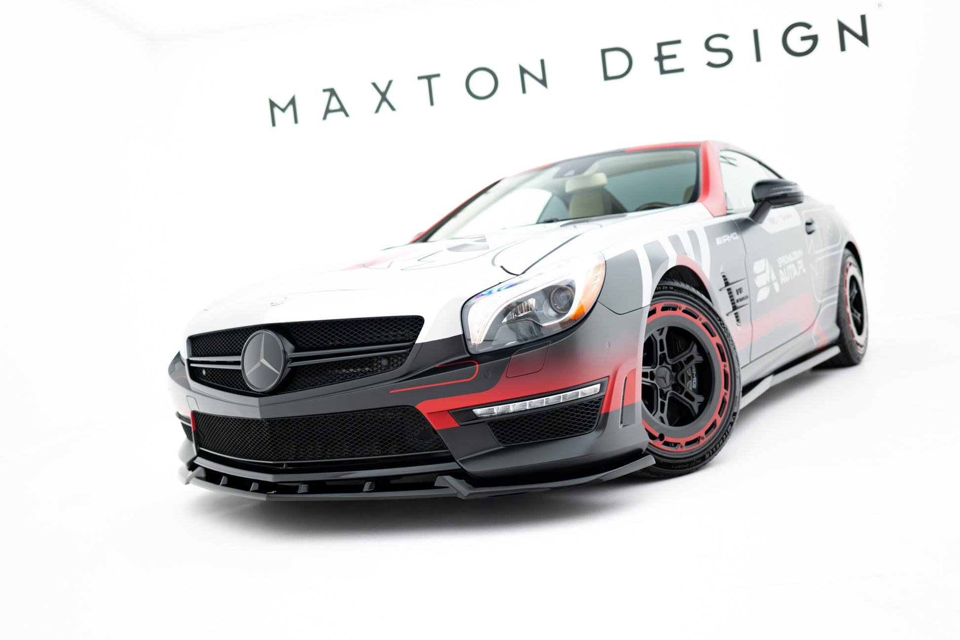 Front Ansatz V.1 für Mercedes-Benz SL 63 AMG R231 schwarz Hochglanz