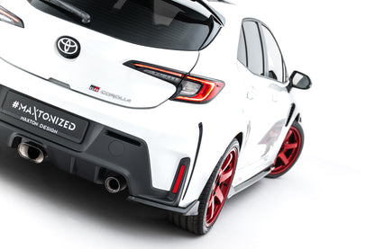 Heck Ansatz Flaps Diffusor V.2 für Toyota GR Corolla Mk12 schwarz Hochglanz