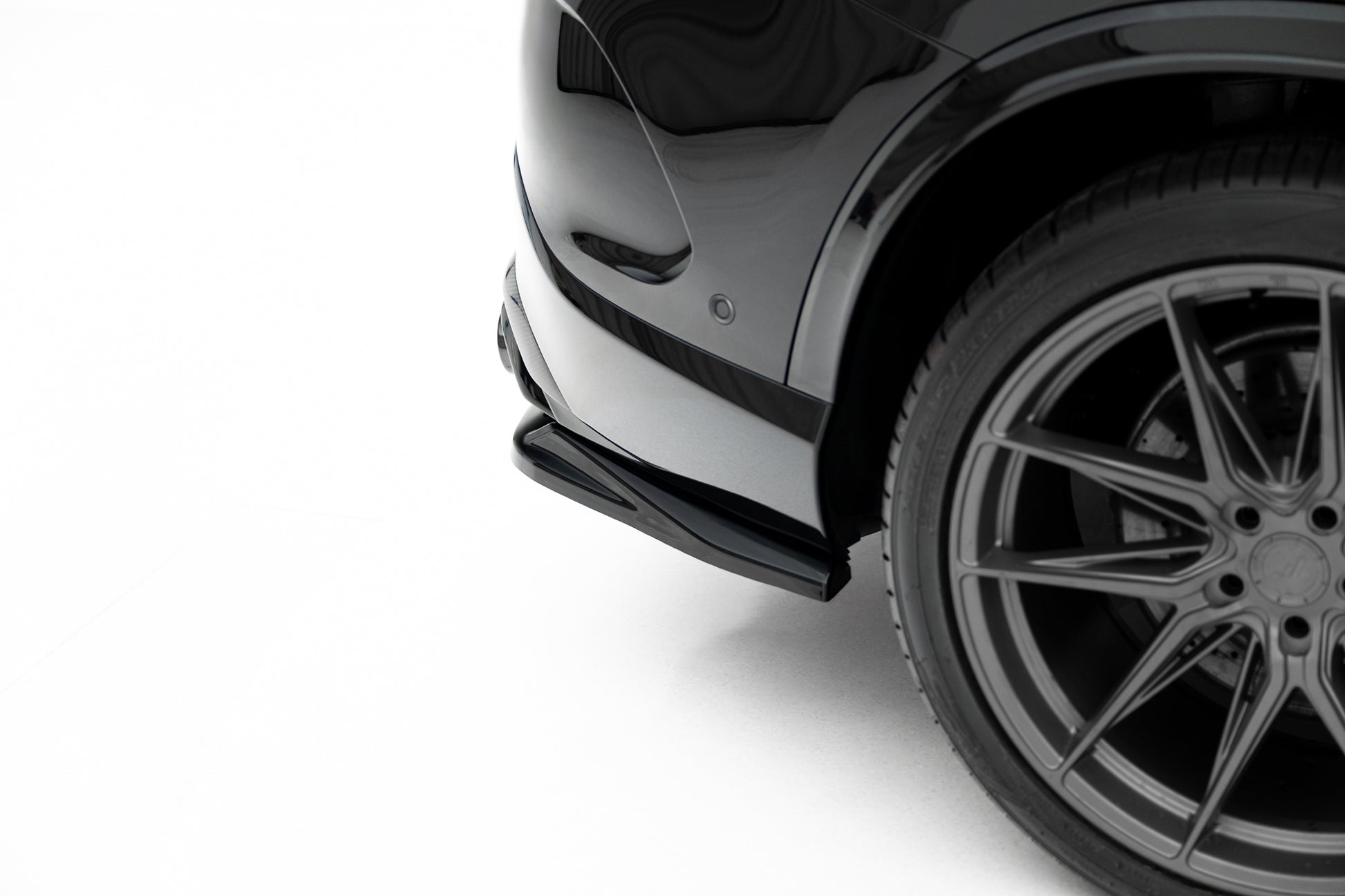 Mittlerer Cup Diffusor DTM Look Heck Ansatz für Mercedes-AMG GLC 43 X254 schwarz Hochglanz