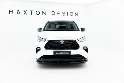 Front Ansatz V.2 für Toyota Highlander Mk4 schwarz Hochglanz