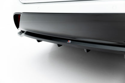 Mittlerer Cup Diffusor DTM Look Heck Ansatz für Toyota Highlander Mk4 schwarz Hochglanz