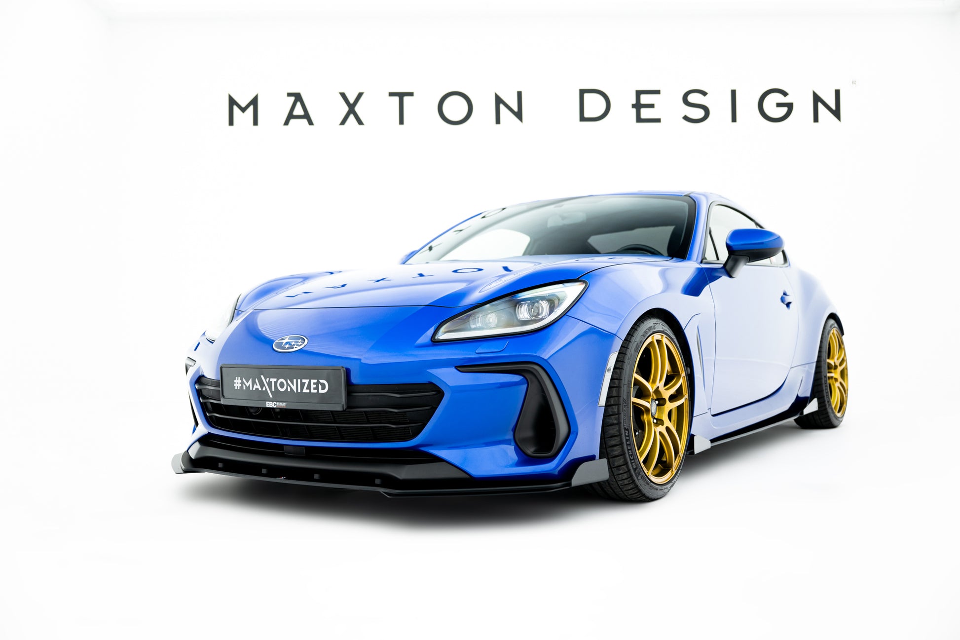 Street Pro Front Ansatz + Flaps für Subaru BRZ Mk2 schwarz Hochglanz