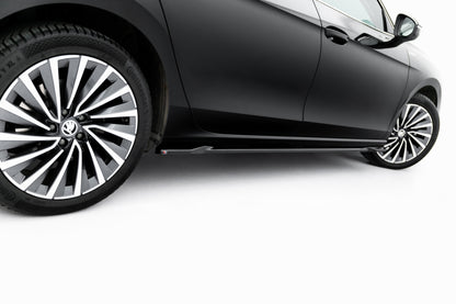 Seitenschweller Ansatz für V.1 für Skoda Superb Mk4 schwarz Hochglanz