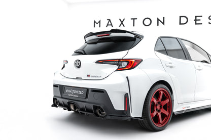 Heck Ansatz Flaps Diffusor V.1 für Toyota GR Corolla Mk12 schwarz Hochglanz