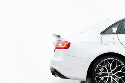 Spoiler CAP 3D für Audi S4 Limousine B8 Facelift schwarz Hochglanz