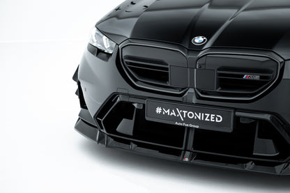 Front Ansatz V.1 für BMW M5 Limousine / Touring G90 schwarz Hochglanz
