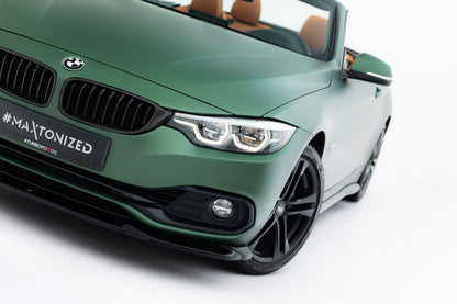 Front Ansatz für BMW 4er Cabrio / Coupe F33 / F32 schwarz Hochglanz