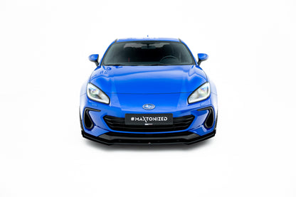 Street Pro Front Ansatz + Flaps für Subaru BRZ Mk2 schwarz Hochglanz