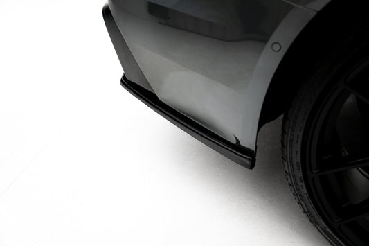 Heck Ansatz Flaps Diffusor V.2 für Audi RS6 C8 schwarz Hochglanz