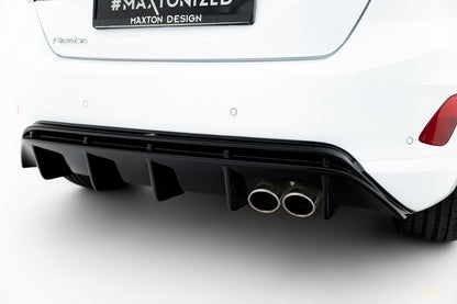 Diffusor Heck Ansatz V.2 für Ford FIesta Mk8 ST schwarz Hochglanz