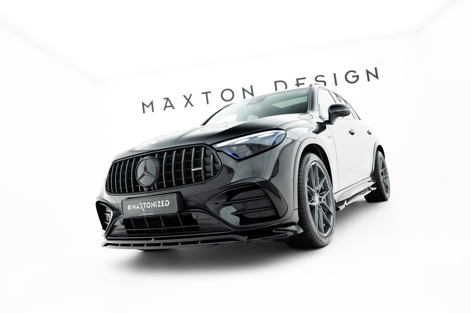 Front Ansatz für Mercedes-AMG GLC 43 X254 schwarz Hochglanz