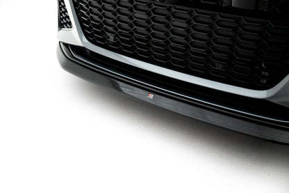Front Ansatz V.3 für Audi RS6 C8 schwarz Hochglanz