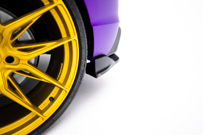 Mittlerer Cup Diffusor DTM Look Heck Ansatz für V.1 VW Golf R  Mk8 / Mk8 Facelift schwarz Hochglanz