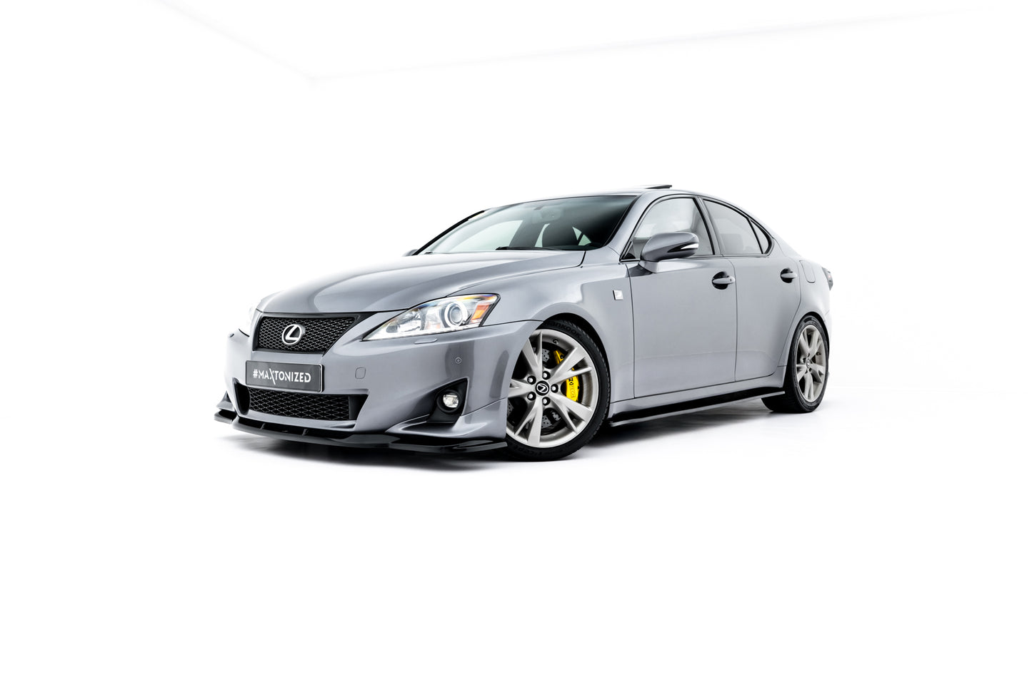 Front Ansatz für Lexus IS F-Sport Mk2 (XE20) Facelift schwarz Hochglanz