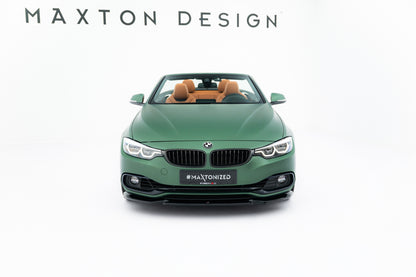 Front Ansatz für BMW 4er Cabrio / Coupe F33 / F32 schwarz Hochglanz
