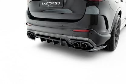 Mittlerer Cup Diffusor DTM Look Heck Ansatz für Mercedes-AMG GLC 43 X254 schwarz Hochglanz