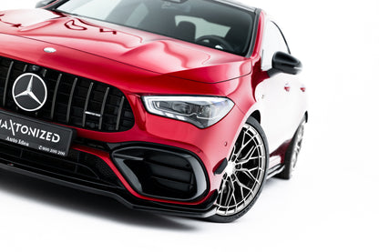 Front Ansatz V.4 für Mercedes-AMG CLA 45 Aero C118 schwarz Hochglanz