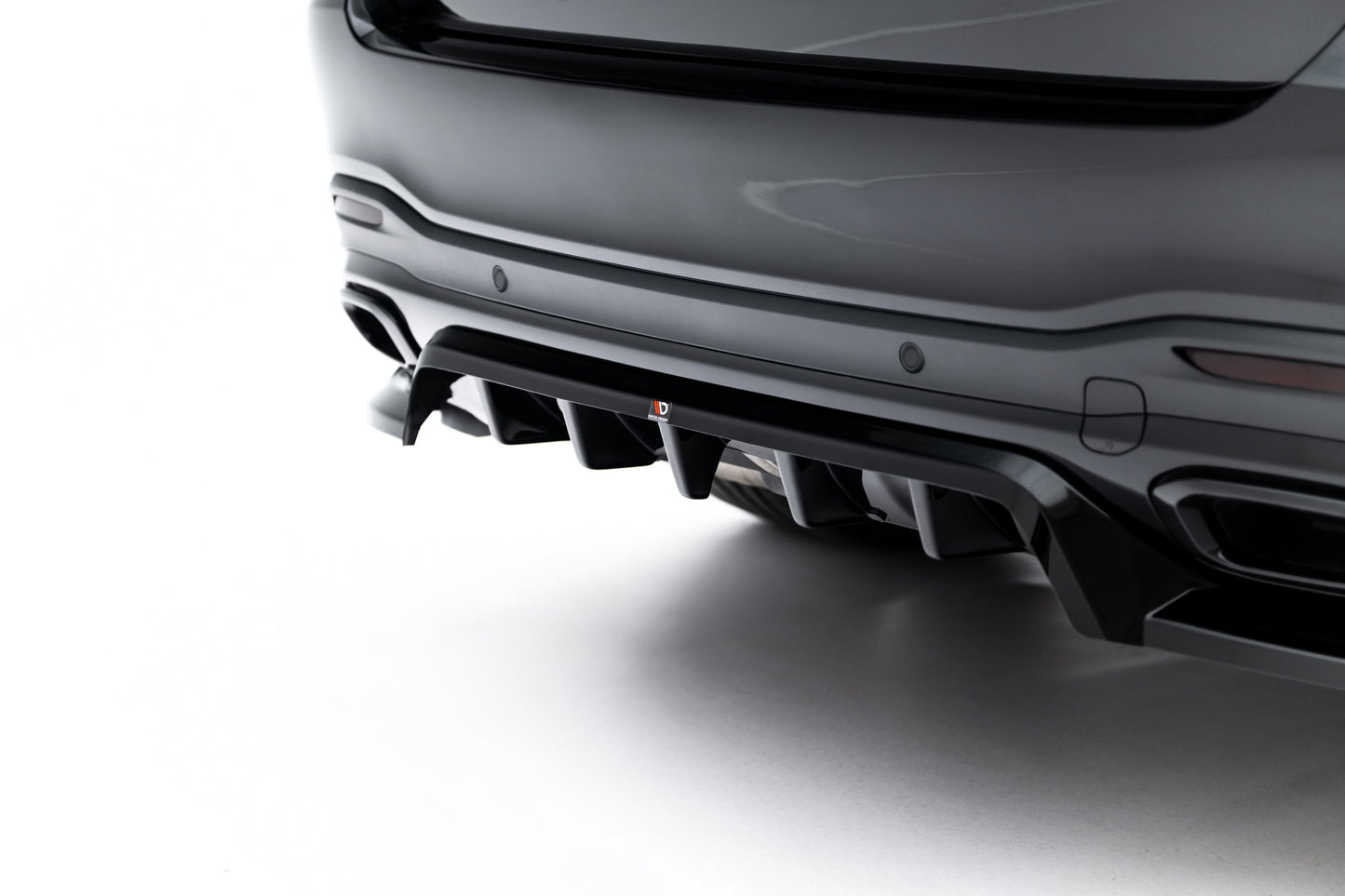 Mittlerer Cup Diffusor DTM Look Heck Ansatz für Mercedes-Benz GLS AMG-Line X167 Facelift schwarz Hochglanz