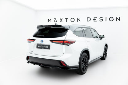 Mittlerer Cup Diffusor DTM Look Heck Ansatz für Toyota Highlander Mk4 schwarz Hochglanz