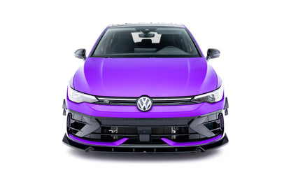 Front Ansatz V.3 für VW Golf R Mk8 Facelift schwarz Hochglanz