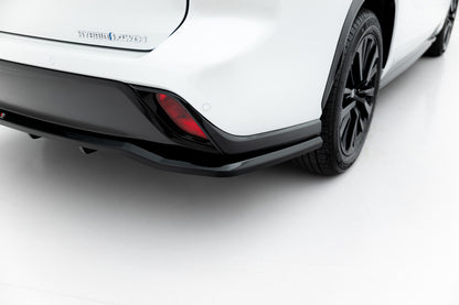 Mittlerer Cup Diffusor DTM Look Heck Ansatz für Toyota Highlander Mk4 schwarz Hochglanz