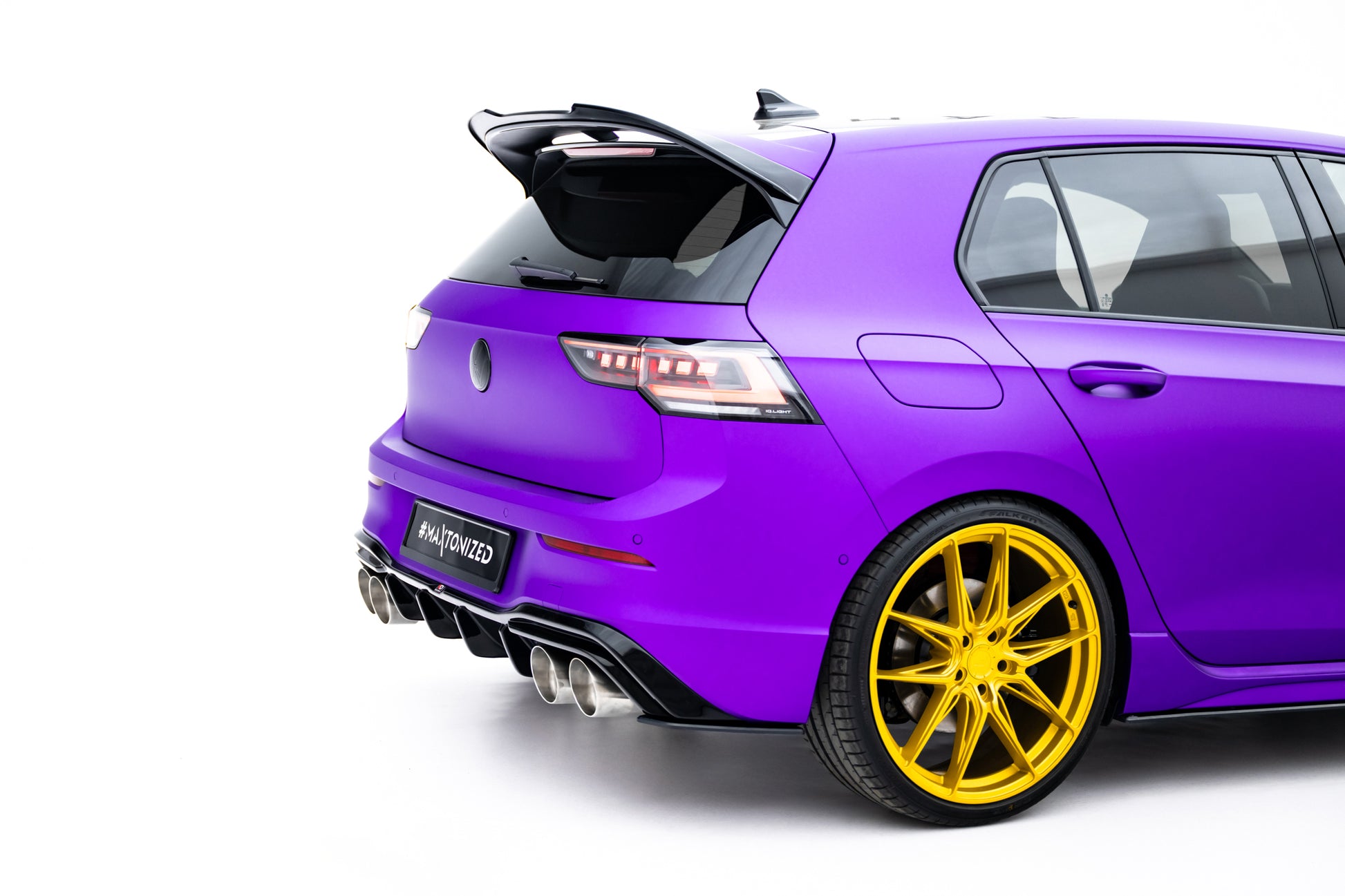 Street Pro Heck Ansatz Flaps Diffusor V.2 für VW Golf R Mk8 / Mk8 Facelift