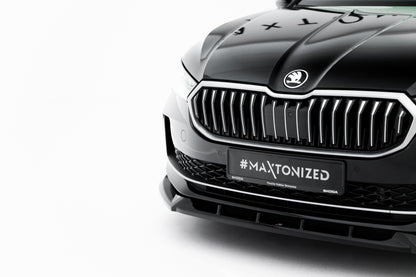 Front Ansatz V.2 für Skoda Superb Mk4 schwarz Hochglanz