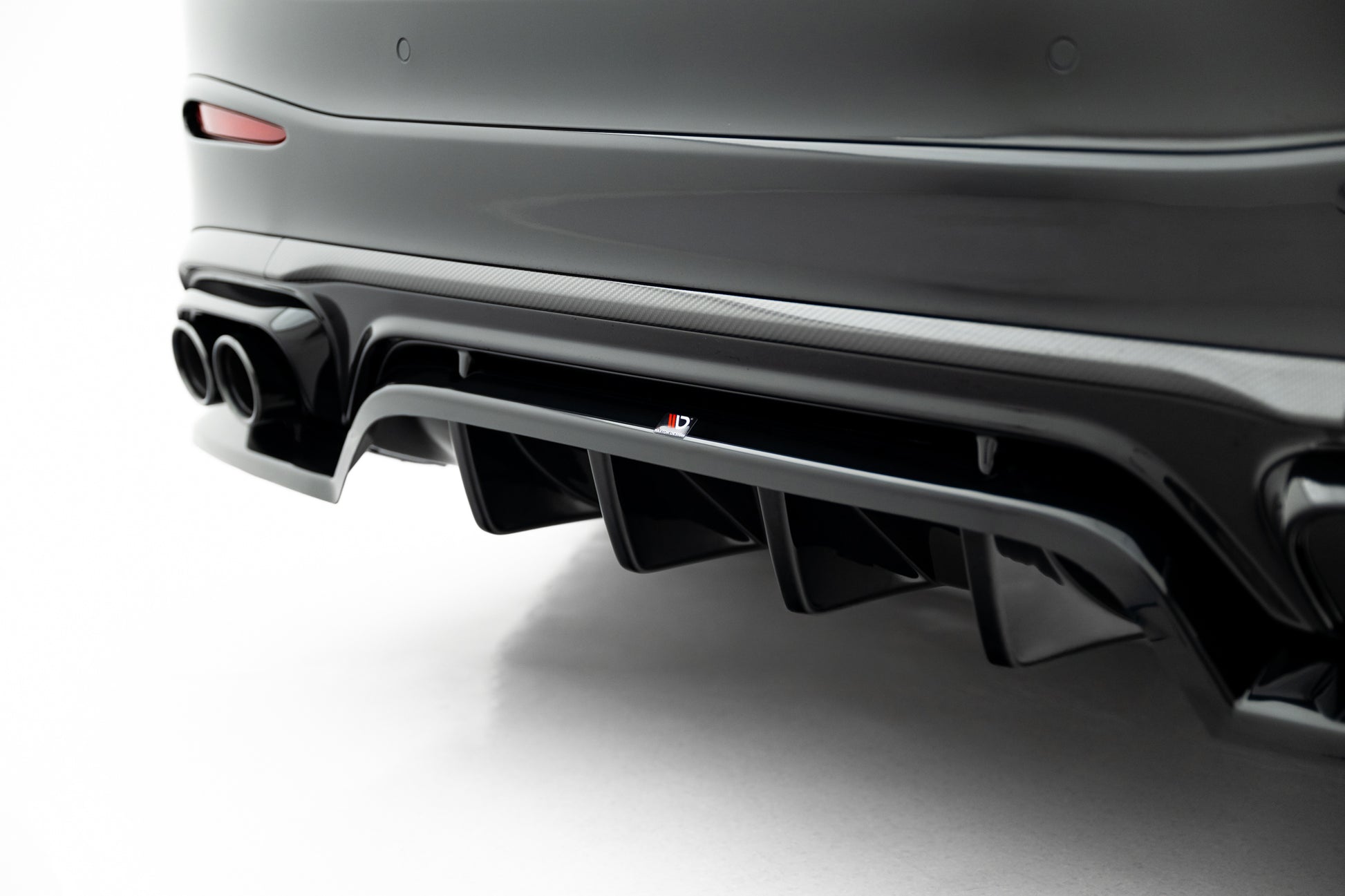 Mittlerer Cup Diffusor DTM Look Heck Ansatz für Mercedes-AMG GLC 43 X254 schwarz Hochglanz