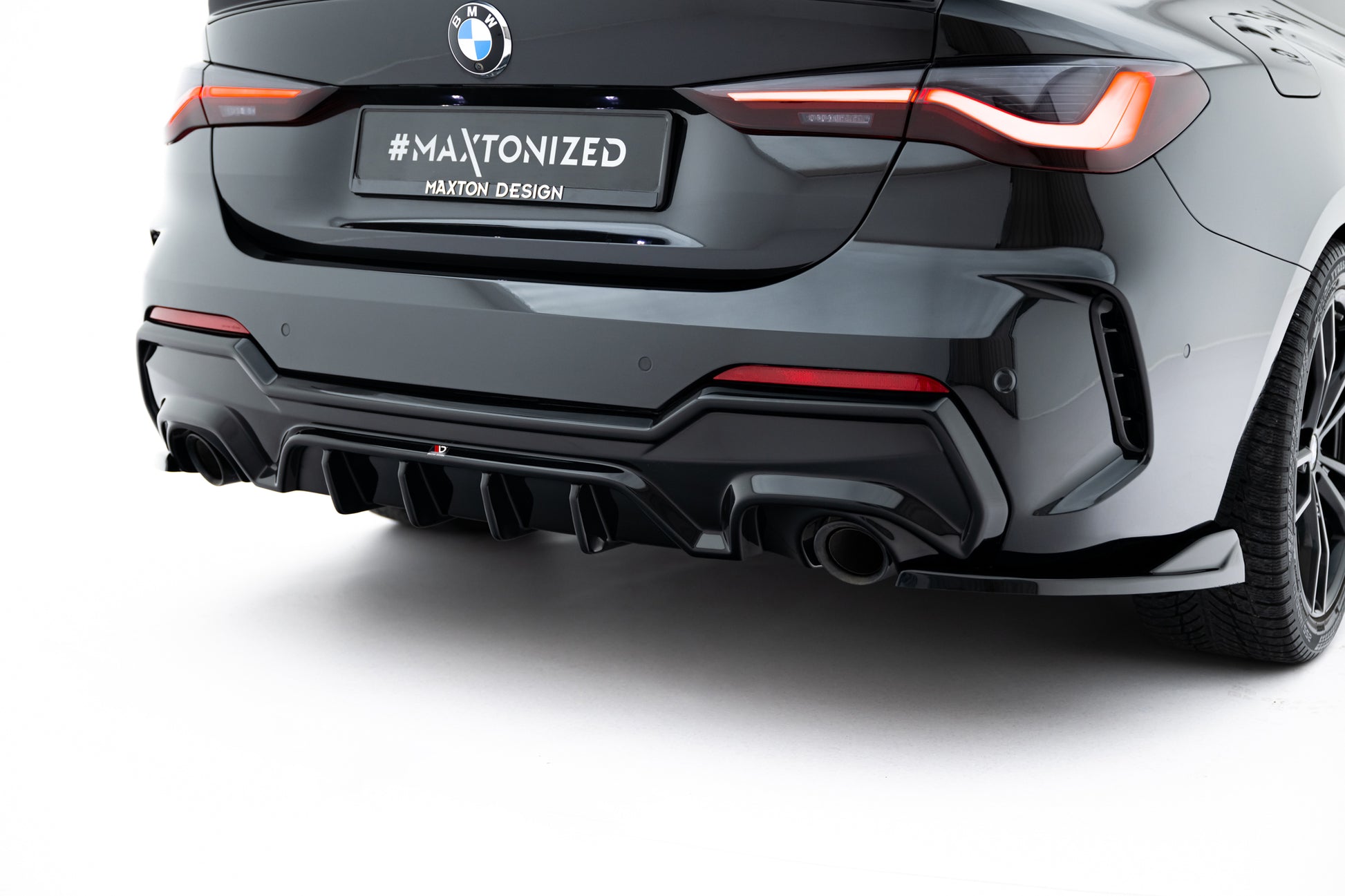 Diffusor Heck Ansatz für BMW 4er M-Paket G22 / G23 / G22 Facelift / G23 Facelift