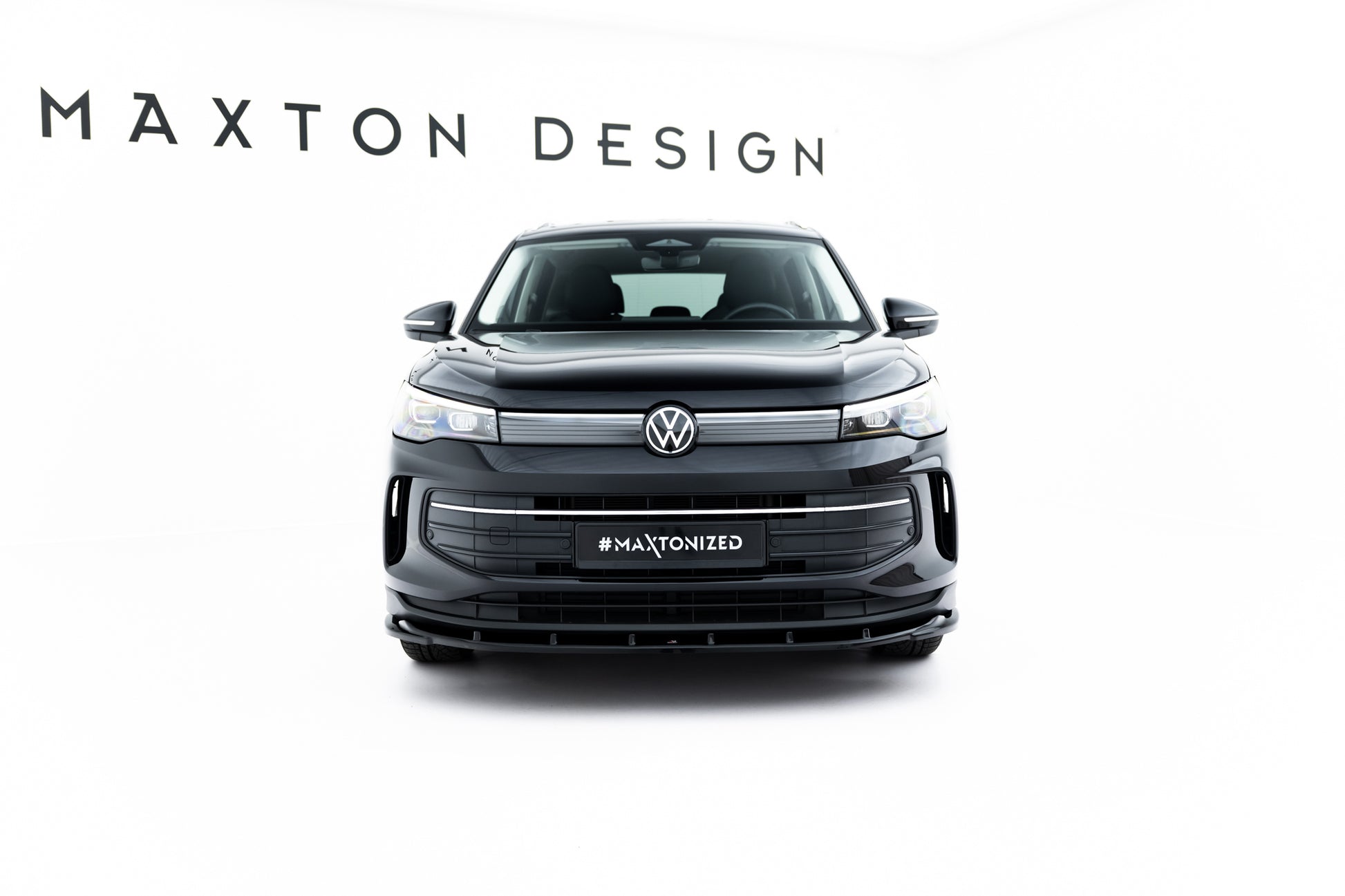 Front Ansatz V.2 für VW Tiguan Mk3 schwarz Hochglanz
