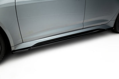 Seitenschweller Ansatz für V.1 für Audi RS6 C8 schwarz Hochglanz