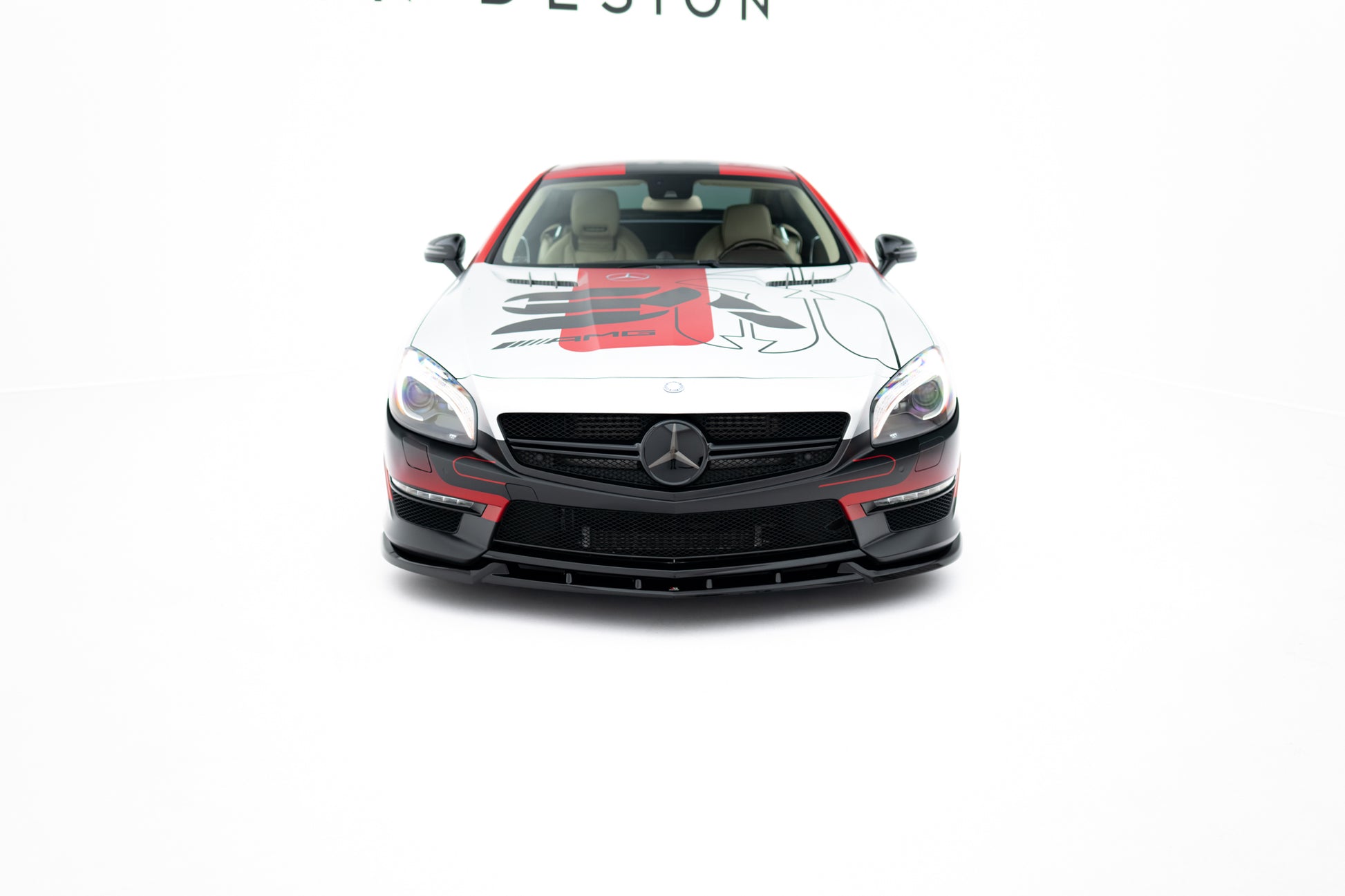 Front Ansatz V.1 für Mercedes-Benz SL 63 AMG R231 schwarz Hochglanz