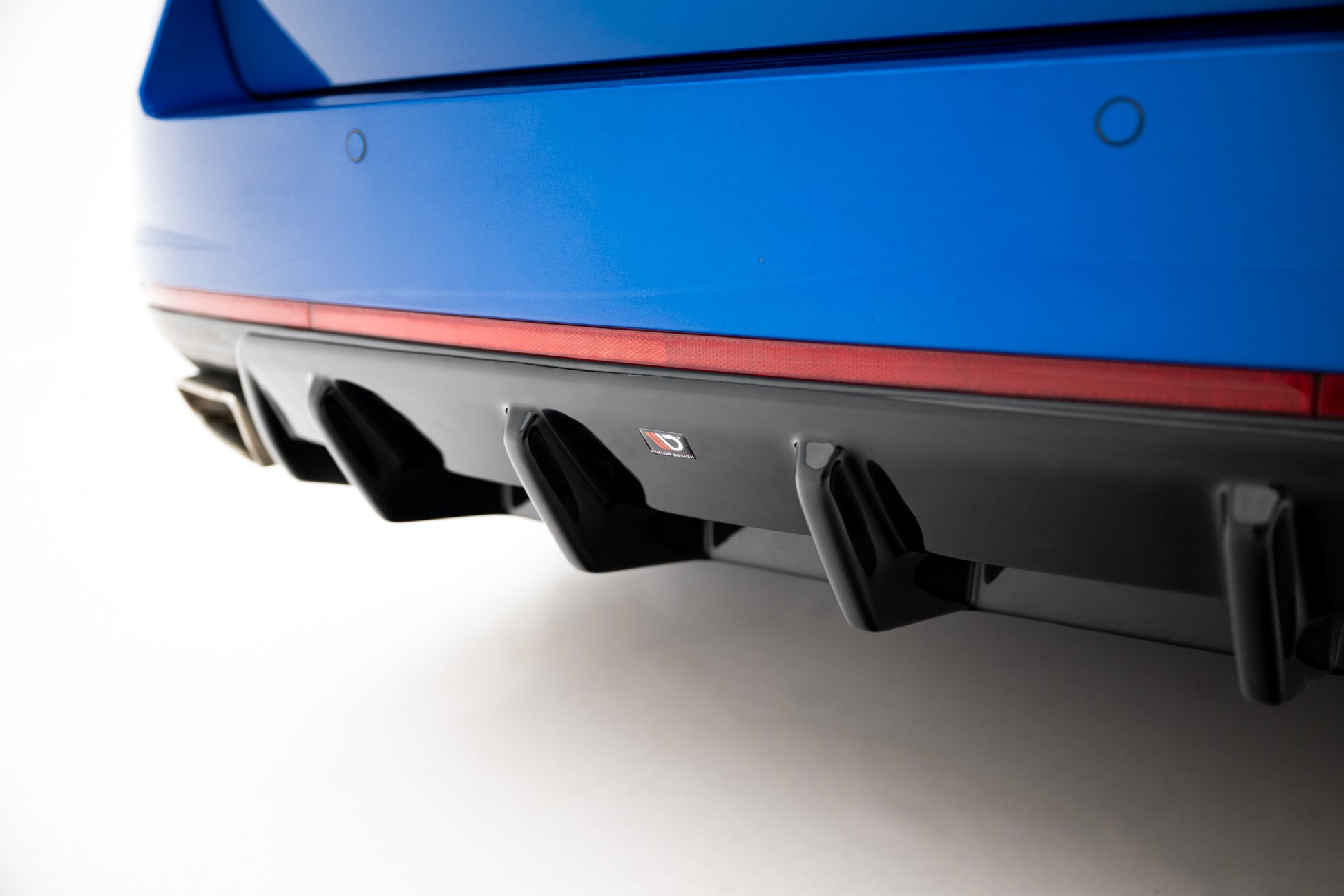 Diffusor Heck Ansatz V.1 für Skoda Octavia RS Mk3 / Mk3 FL Hatchback / Kombi schwarz Hochglanz