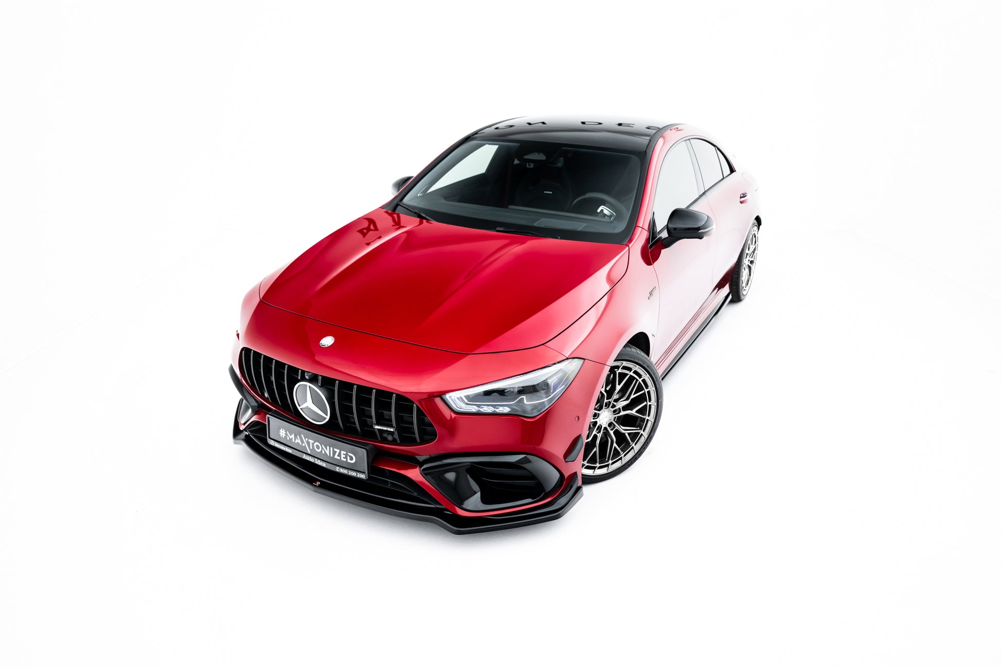 Front Ansatz V.4 für Mercedes-AMG CLA 45 Aero C118 schwarz Hochglanz