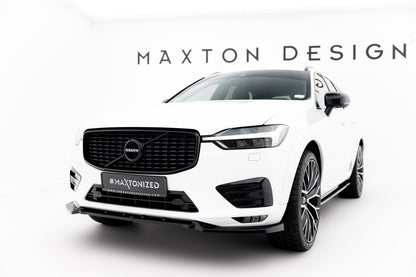 Front Ansatz V.2 für Volvo XC60 Mk2 R-Design schwarz Hochglanz