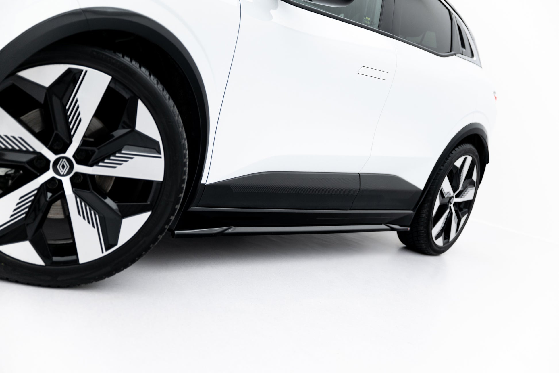 Seitenschweller Ansatz für Renault Megane E-Tech Electric Mk1 schwarz Hochglanz