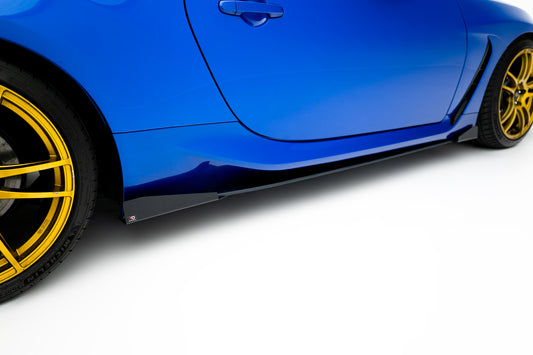 Street Pro Seitenschweller Ansatz für V.1 + Flaps für Subaru BRZ Mk2 schwarz Hochglanz