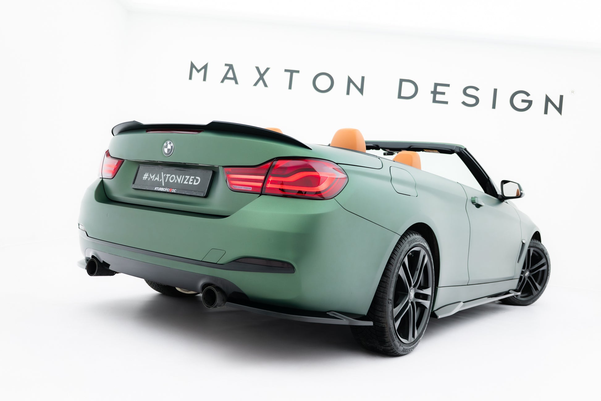 Spoiler CAP für BMW 4er Cabrio F33 schwarz Hochglanz