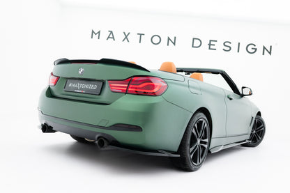Spoiler CAP für BMW 4er Cabrio F33 schwarz Hochglanz