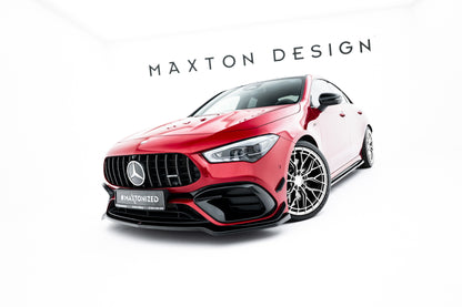 Front Ansatz V.4 für Mercedes-AMG CLA 45 Aero C118 schwarz Hochglanz